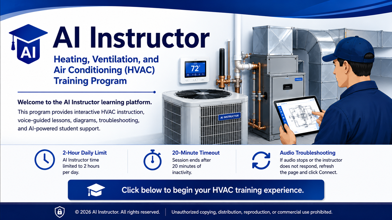 AI Instructor HVAC Training Program